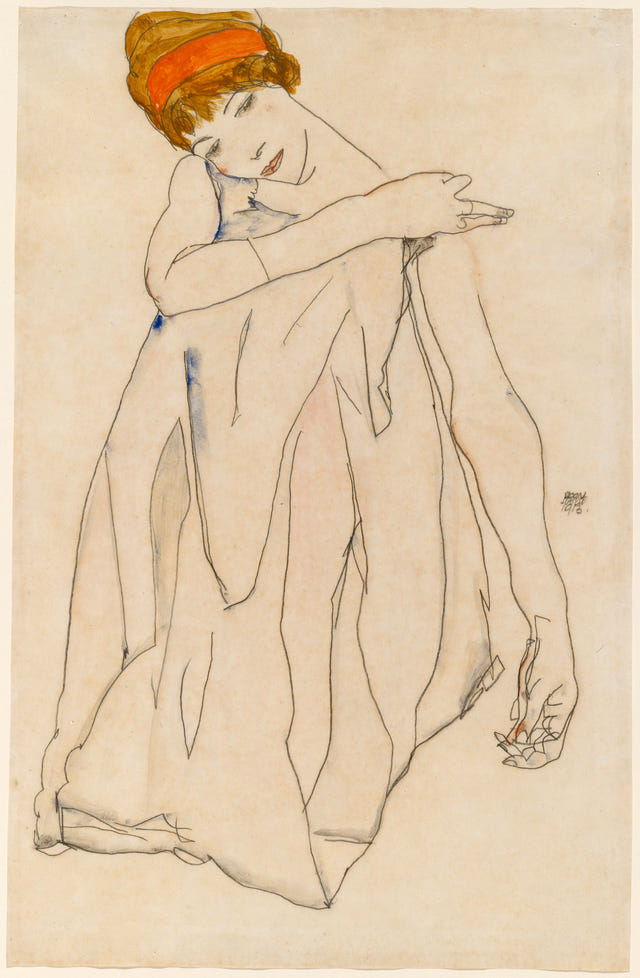 Egon Schiele — Dancer (Die Tänzerin)