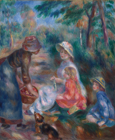 Pierre-Auguste Renoir — The Apple Seller Print