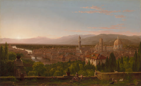 Thomas Cole — View of Florence Print